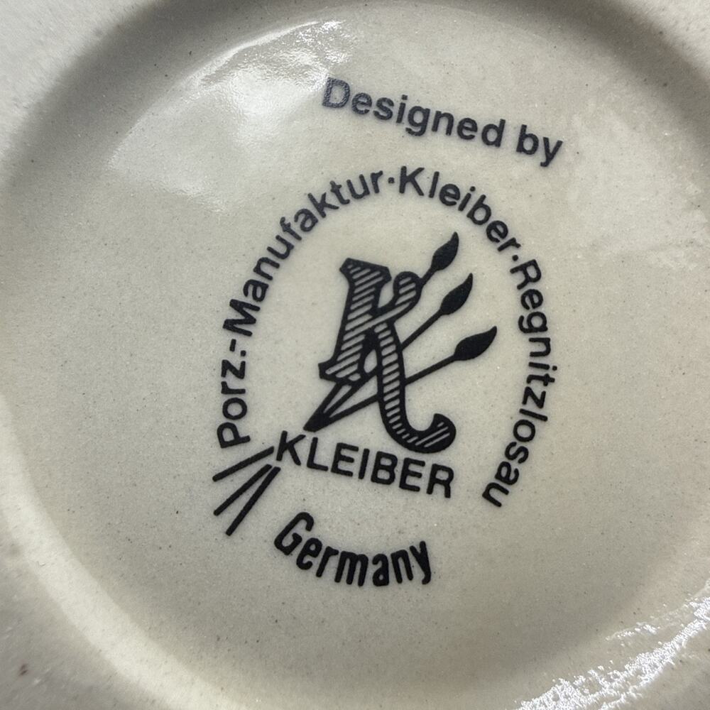 Vintage German Beer Steins Trier Kleiber Lidded Stoneware Mugs Set of 2 Germany - Picture 4 of 8